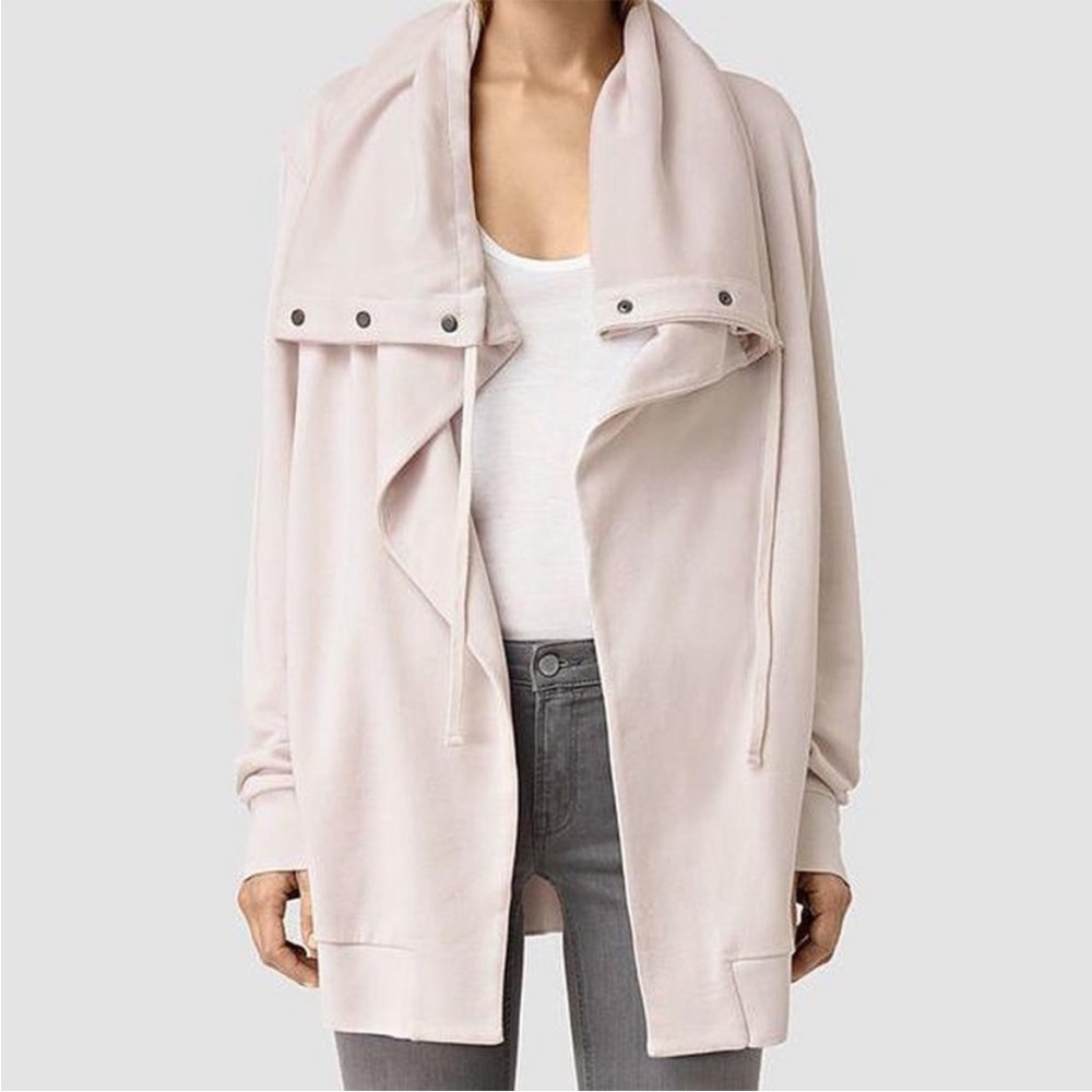 All Saints light gray Draped Sweatshirt